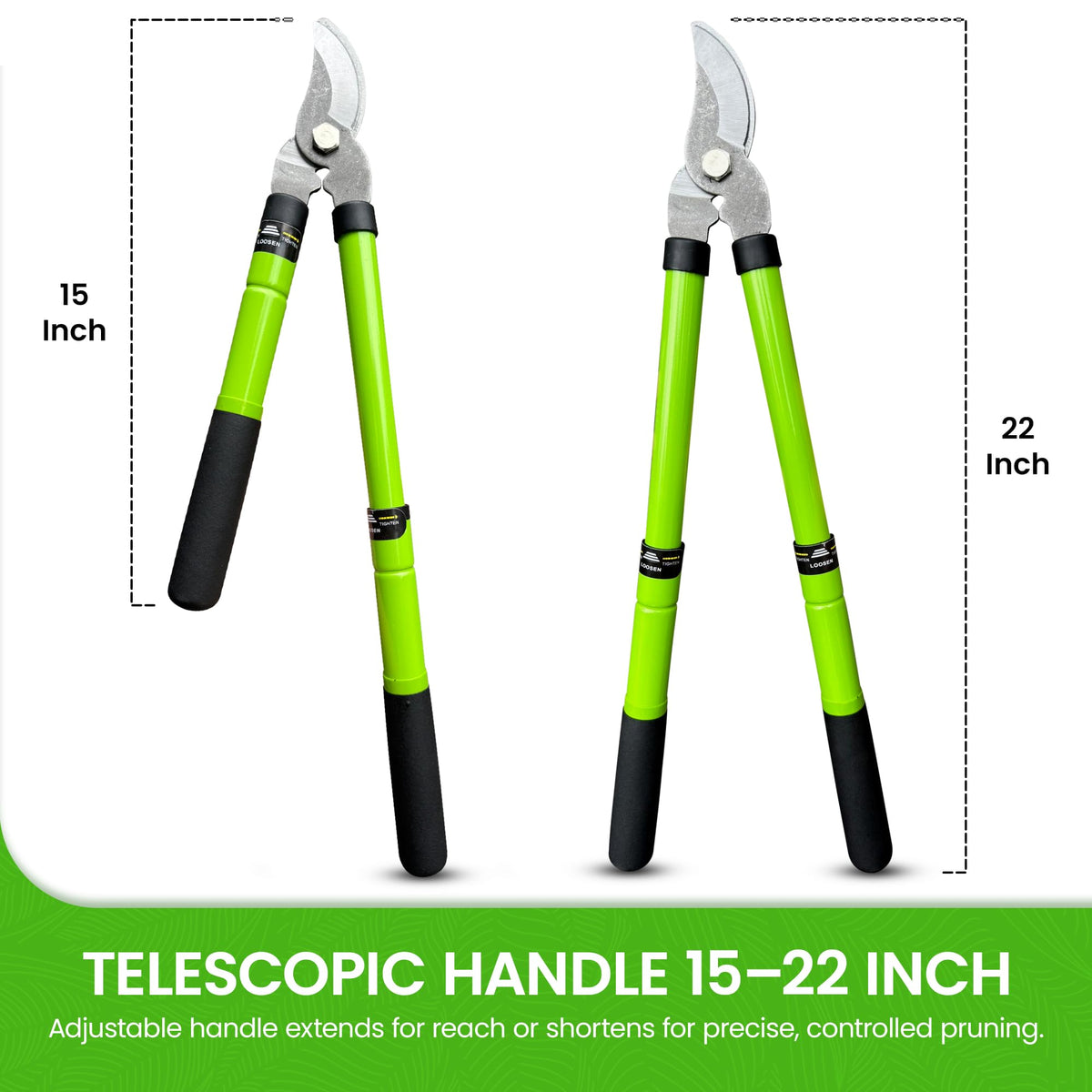 Telescoping Bypass Loppers Tree Trimmer Clipper