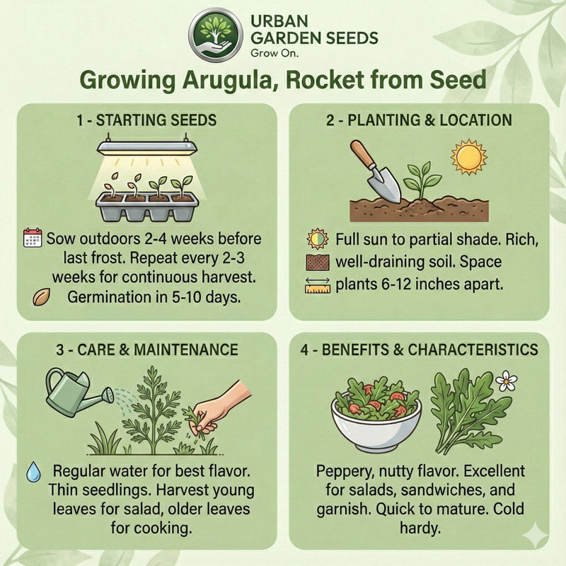 ARUGULA Seeds, Rocket