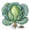 CABBAGE Seeds, Early Jersey Wakefield