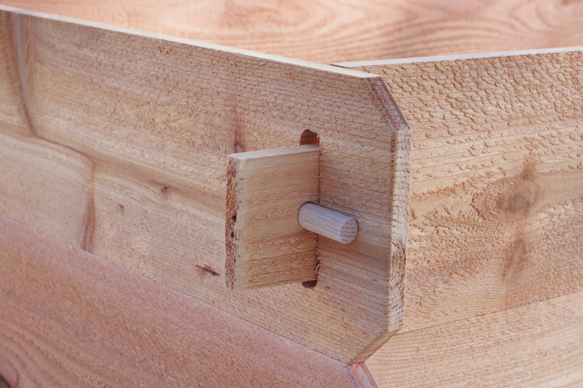 SET OF 2 Timberlane Gardens Easy Raised Garden Bed Kits. Double Deep. Select Cedar. Mortise & Tenon. 2' W x 4' L