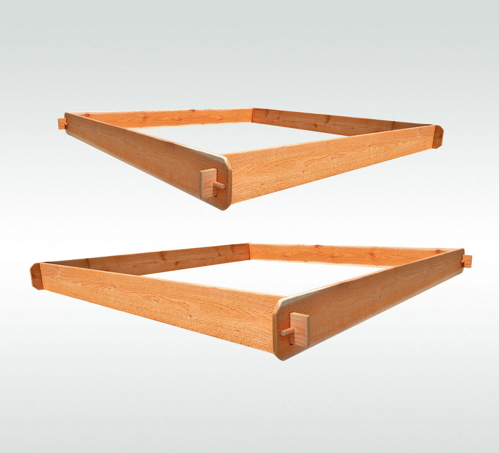 Timberlane Gardens Raised Garden Bed Kit Large Double Deep (Two 6x6) Select Cedar