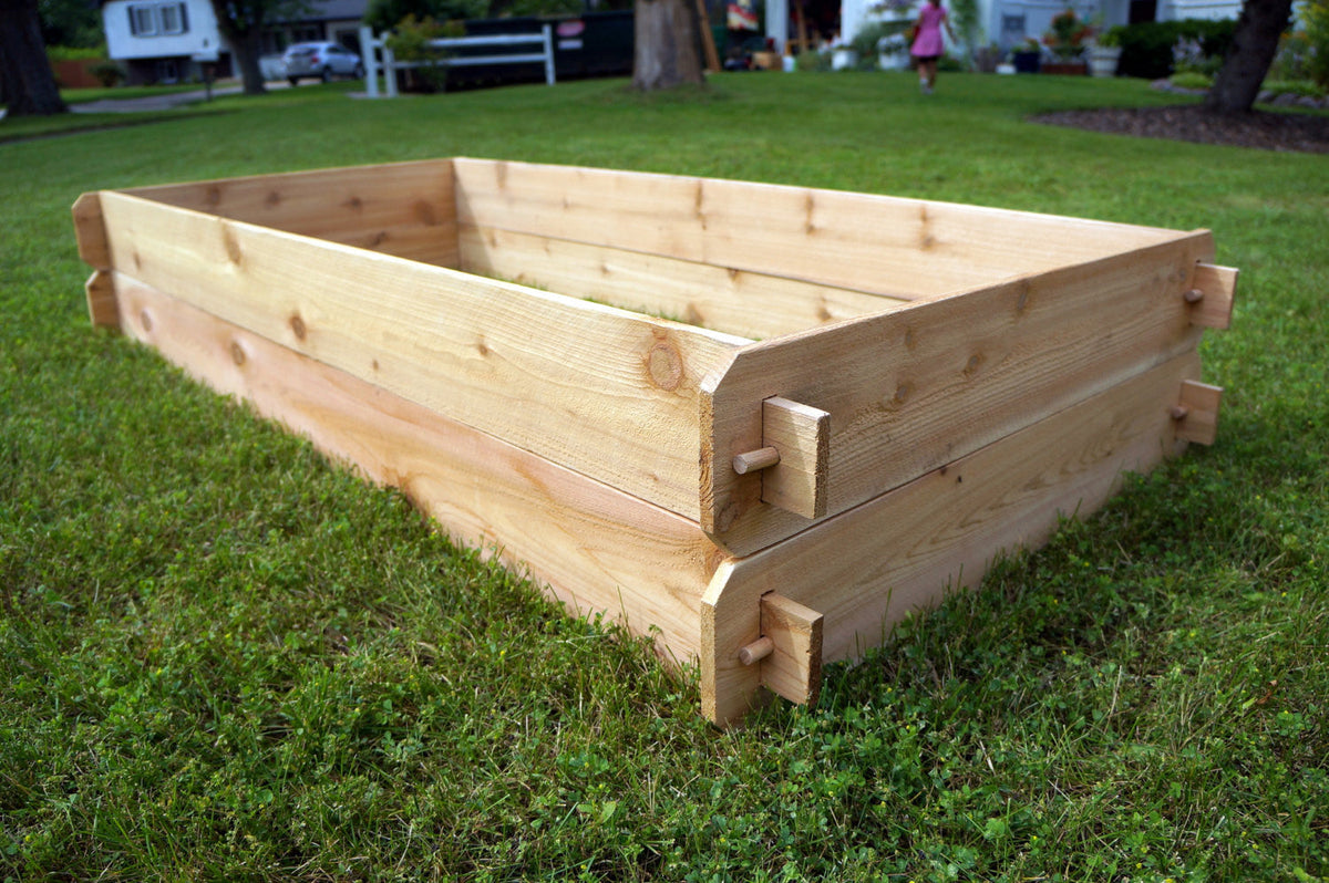 Timberlane Gardens Raised Garden Bed Kit Set (Two 3x6) Select Cedar
