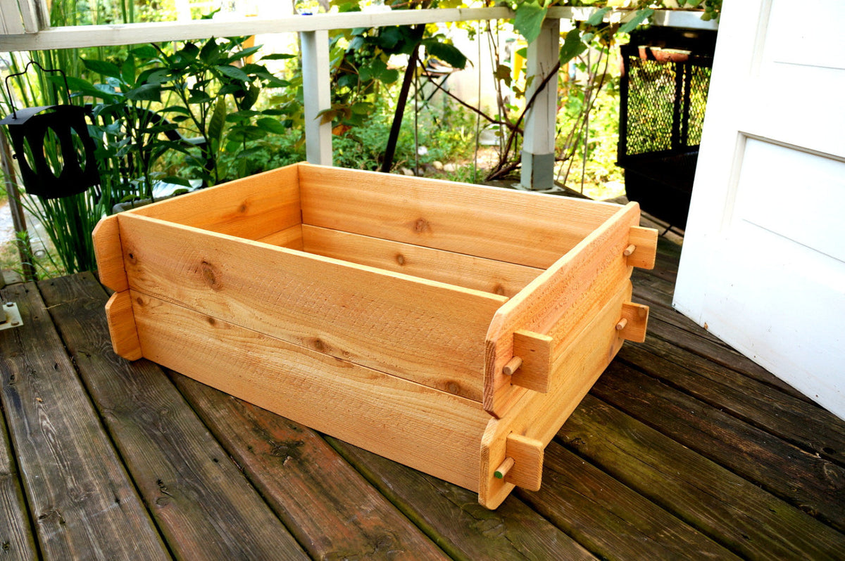 Timberlane Gardens Raised Garden Bed Kit Double Deep (Two 2x3) Select Cedar