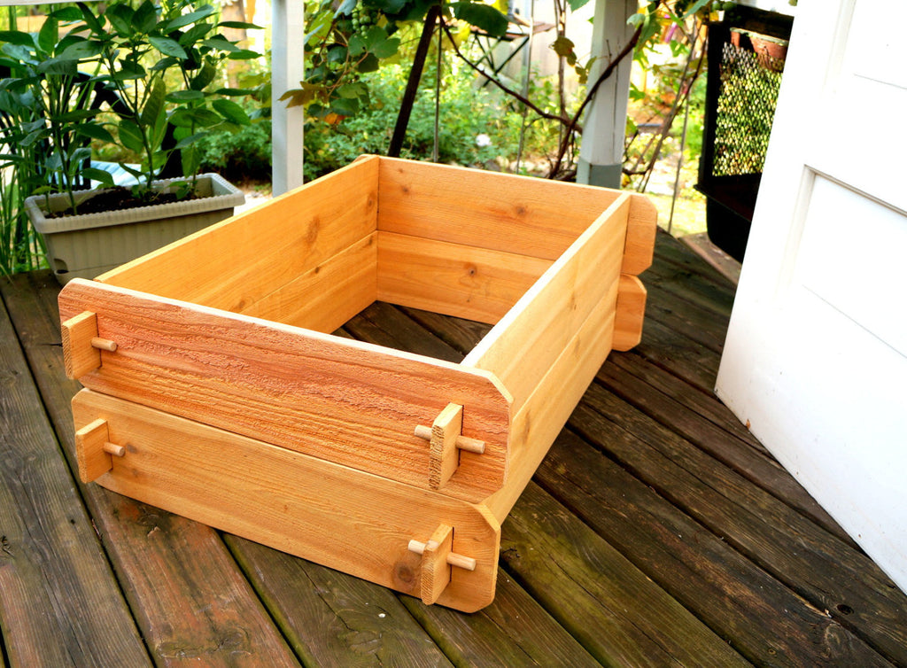 Timberlane Gardens Raised Garden Bed Kit Double Deep (Two 2x3) Select Cedar
